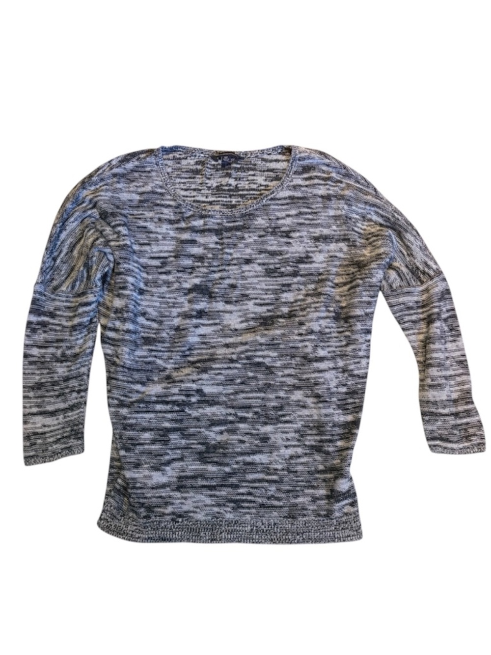 American Eagle Black and Gray 3/4 Sleeve Shirt | Size Small